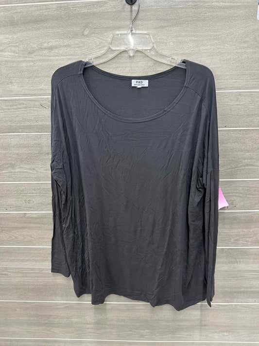 Piko Size L Gray Womens Shirt