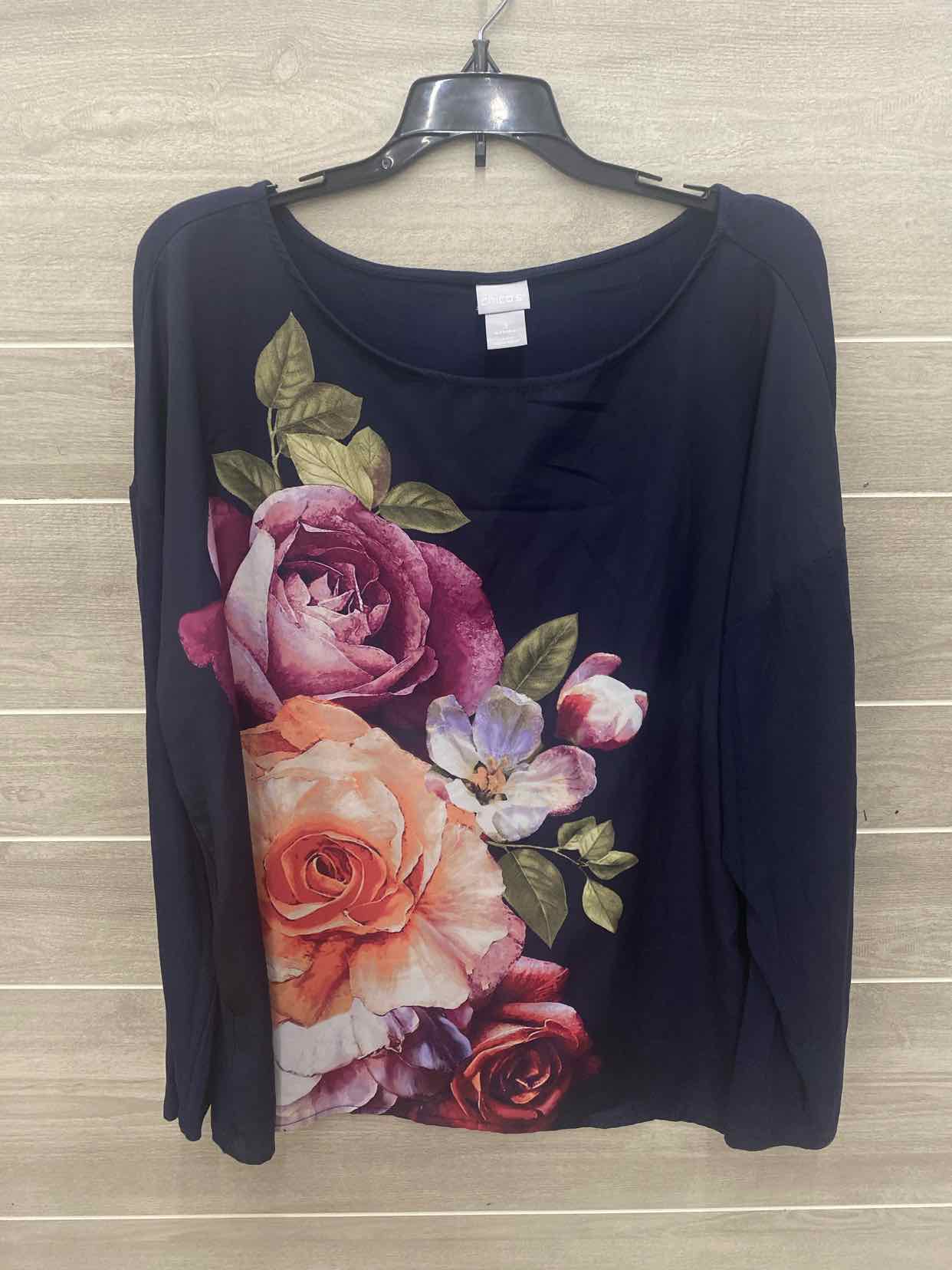 Chico's Blue Womens Size 16 Shirt