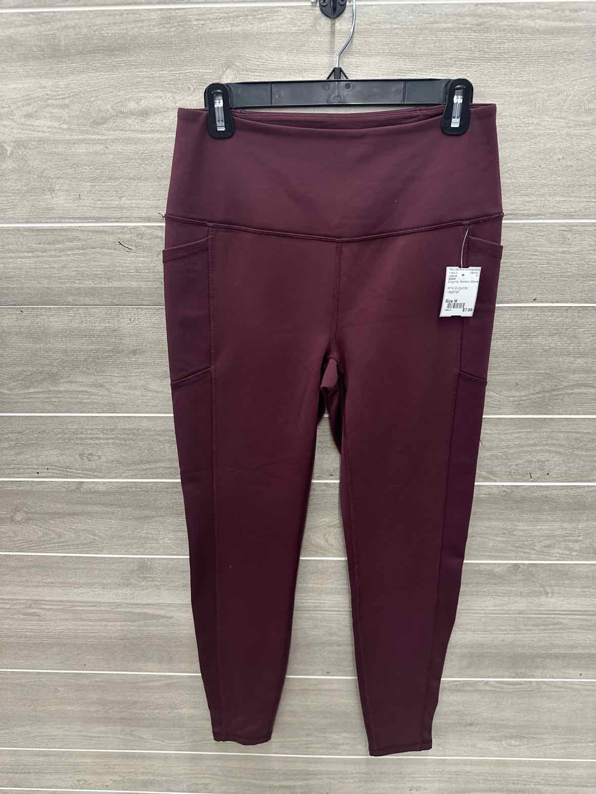 Spyder Size M Burgundy Womens Leggings