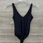 AERIE Black Womens Women Size Small Bodysuit