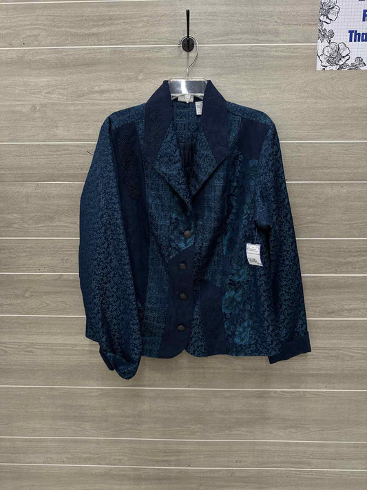 Norton McNaughton Size 16W Blue Womens Blazer