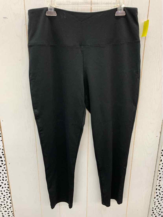 JNY Black Womens Size 1X Leggings