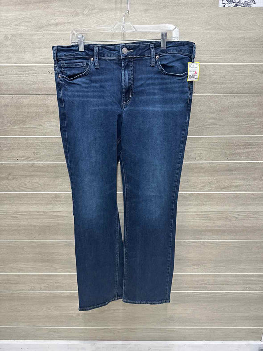 Silver Size 18 Long Blue Womens Jeans