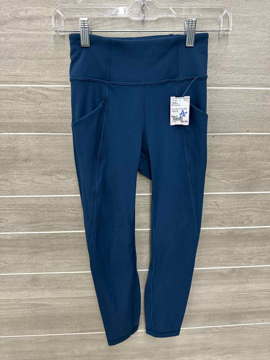 Lululemon Blue Womens Size 2 Leggings