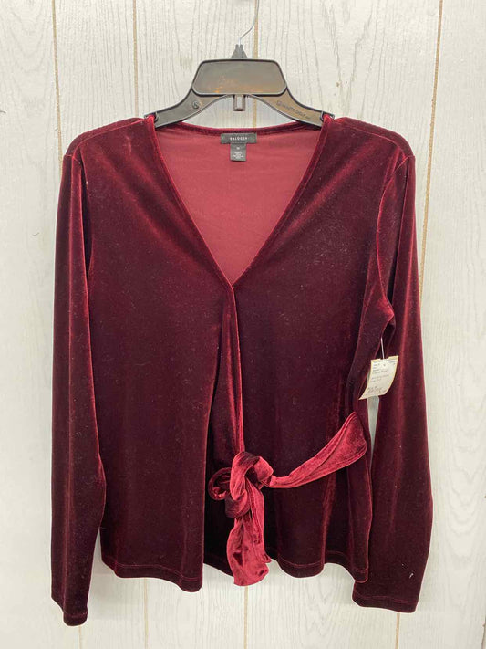 Halogen Burgundy Womens Size M Shirt