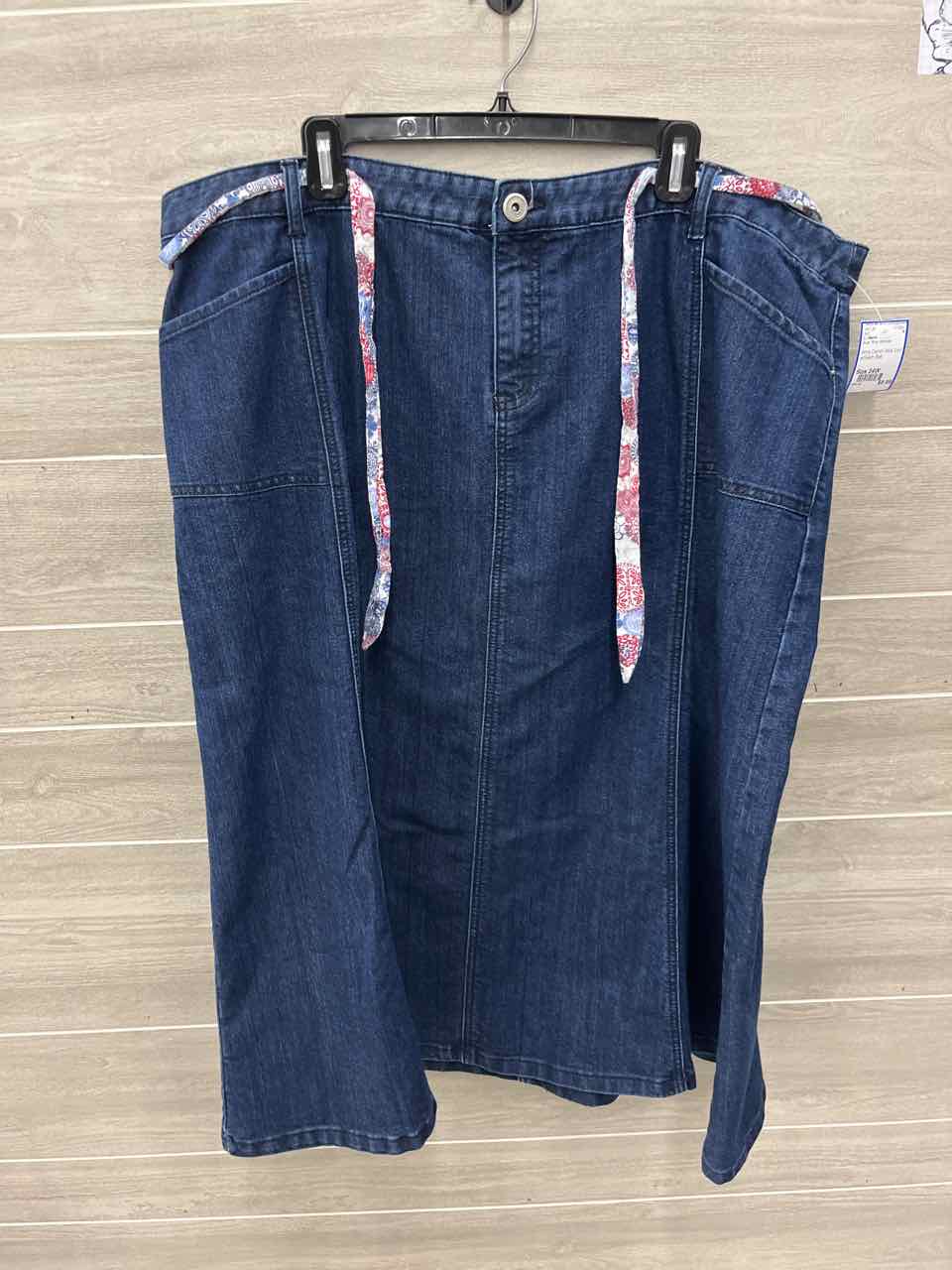 CJ Banks Size 24W Blue Plus Skirt