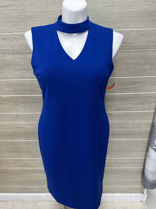 Calvin Klein Size 14 Blue Womens Dress