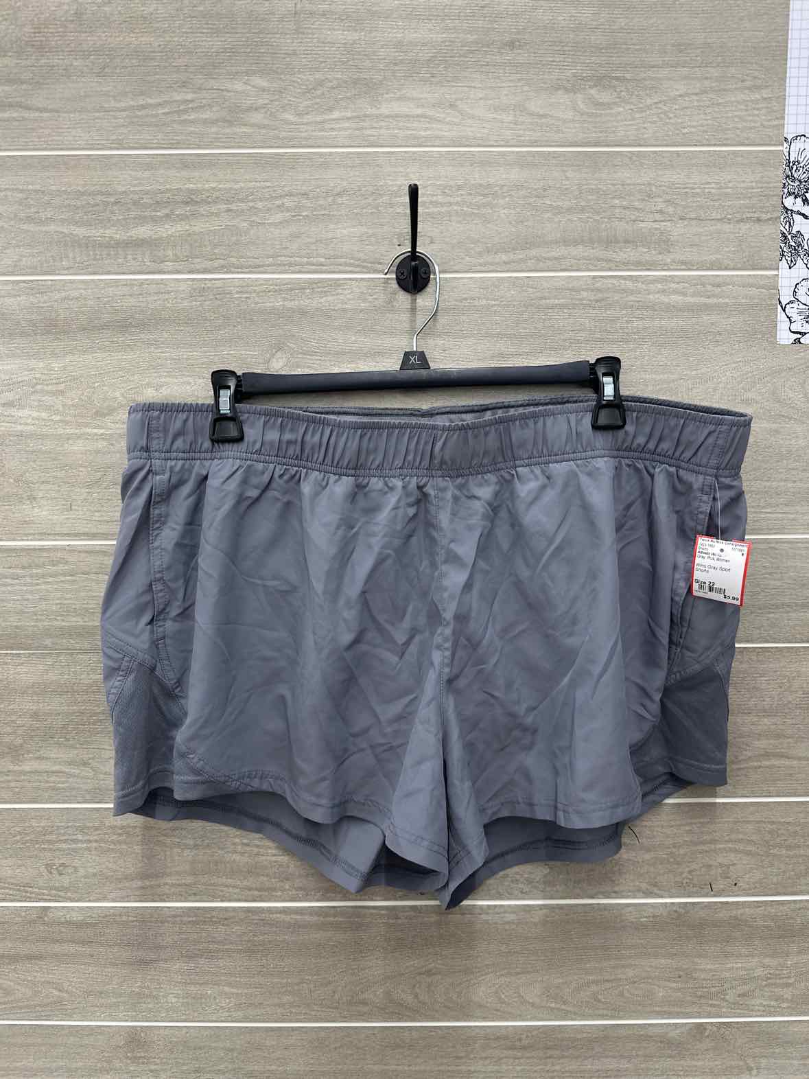 Athletic Works Size 22 Gray Plus Shorts