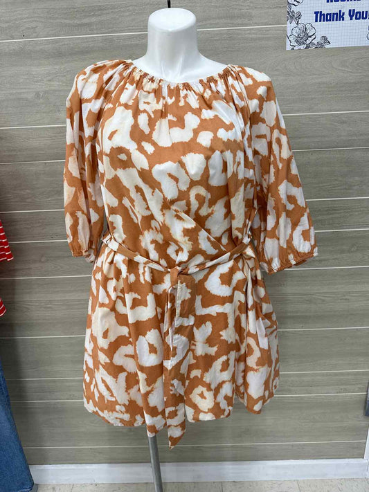 Elizabeth & James Tan Womens Size 14/16 Dress