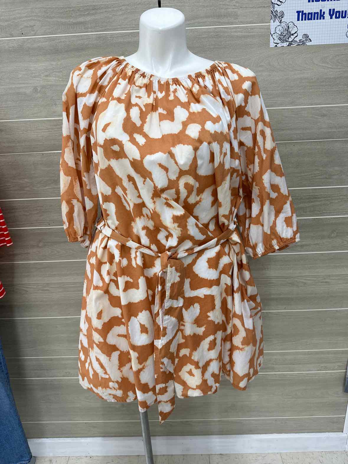 Elizabeth & James Tan Womens Size 14/16 Dress