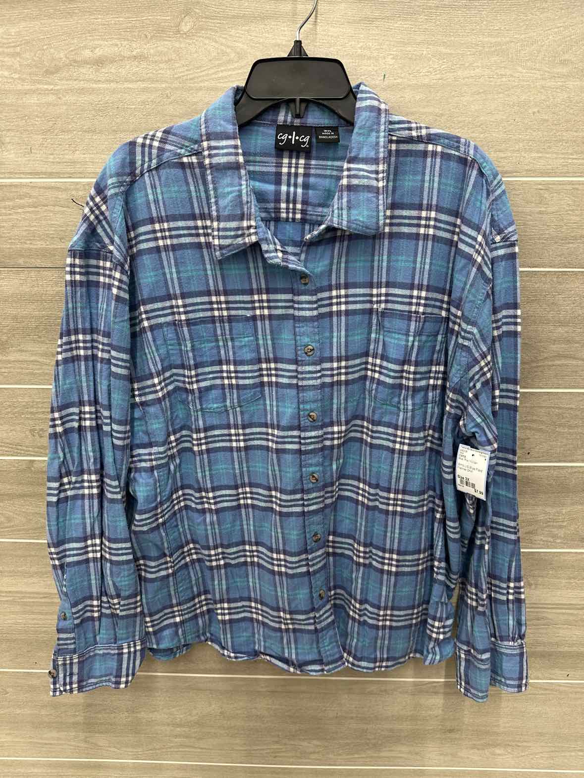 CG/CG Size 3X Blue Plus Shirt