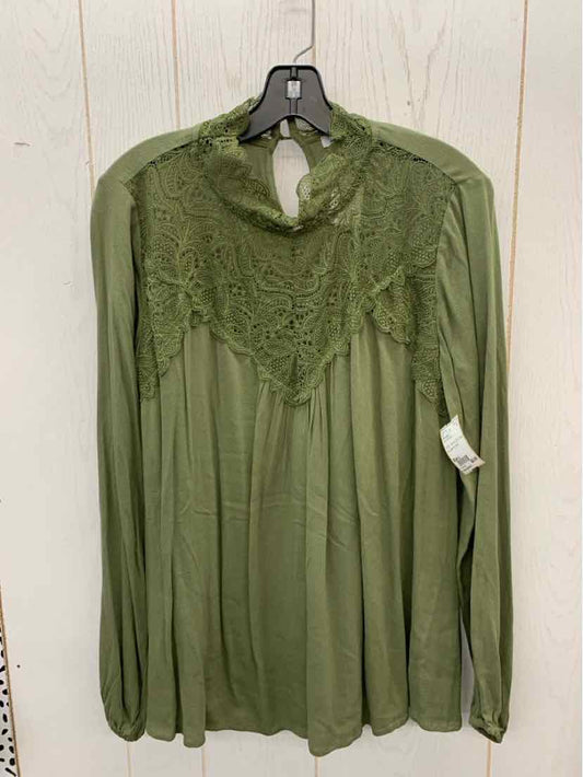 White Birch Olive Womens Size L Shirt