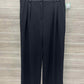 AQUA Size 14 Long Black Womens Pants