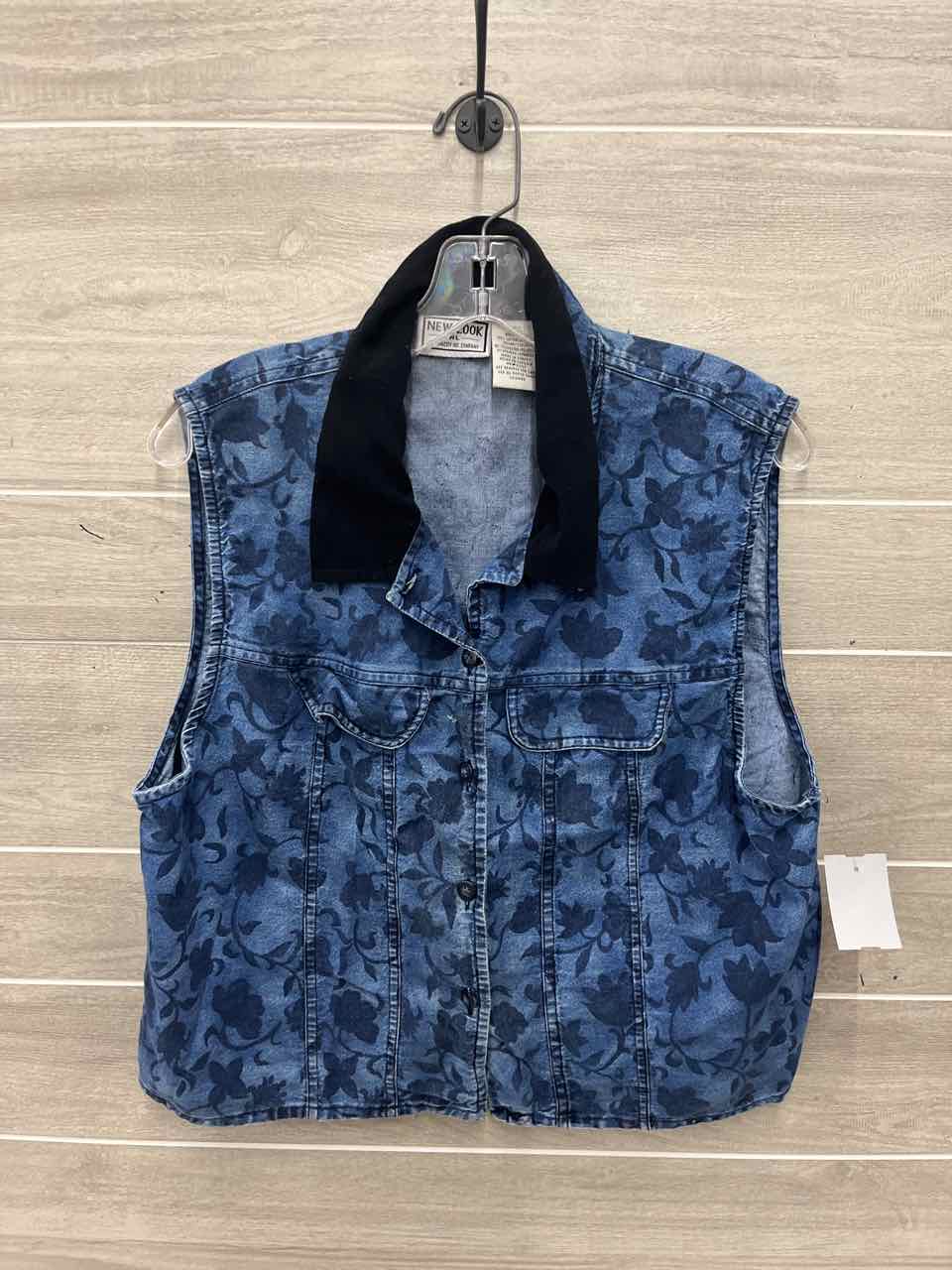 Size L Blue Womens Vest
