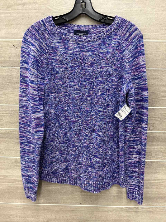 Lands End Size L Purple Womens Sweater
