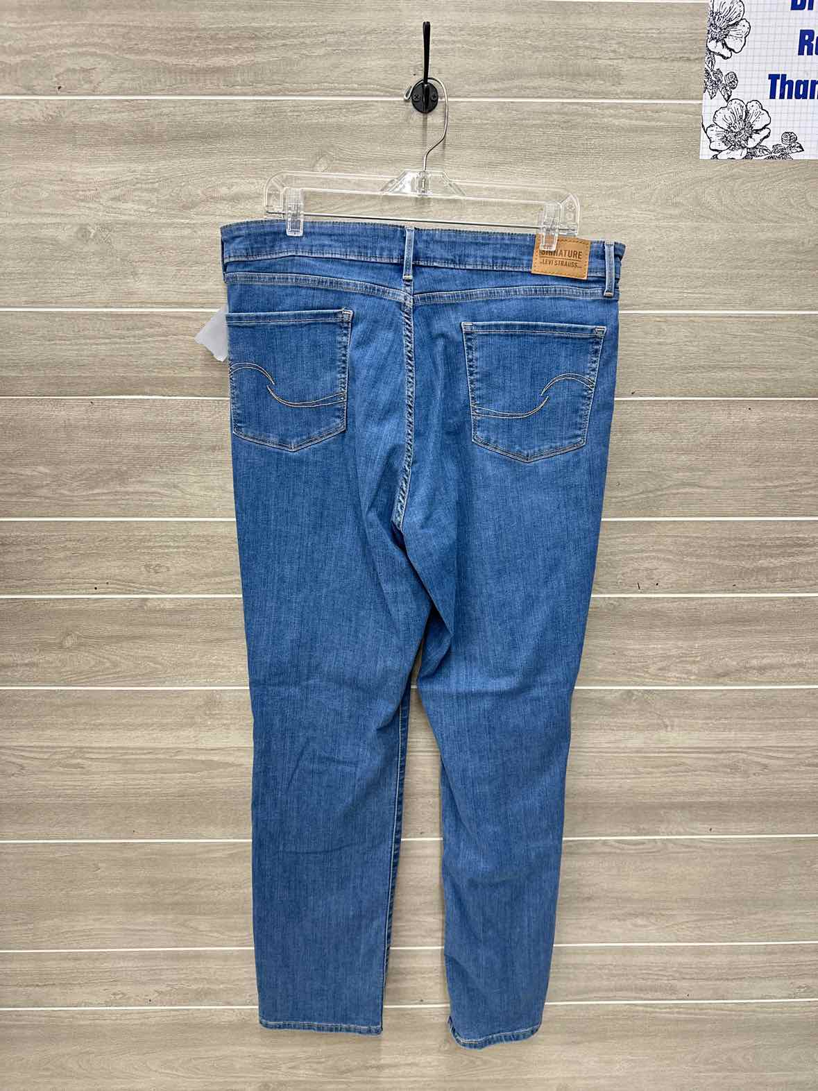 Levis Signature Blue Womens Women Size 16 Long Jeans