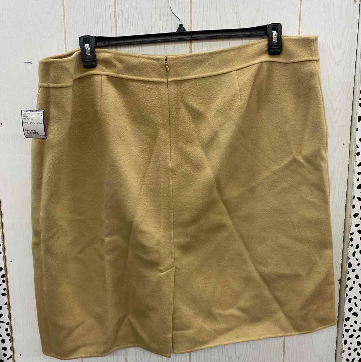 Talbots Tan Womens Size 24W Skirt