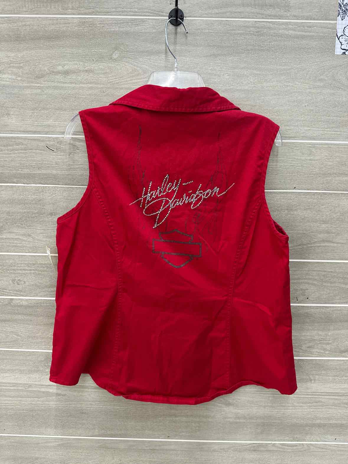 Harley Davidson Red Womens Women Size 1X Vest