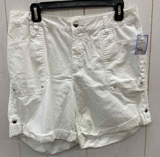 Chaps White Womens Size 10 Shorts