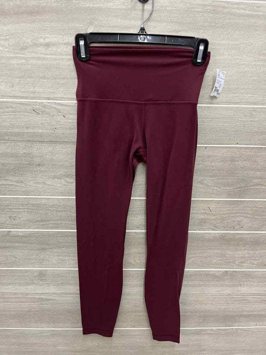 Lululemon Size 4 Burgundy Womens Leggings