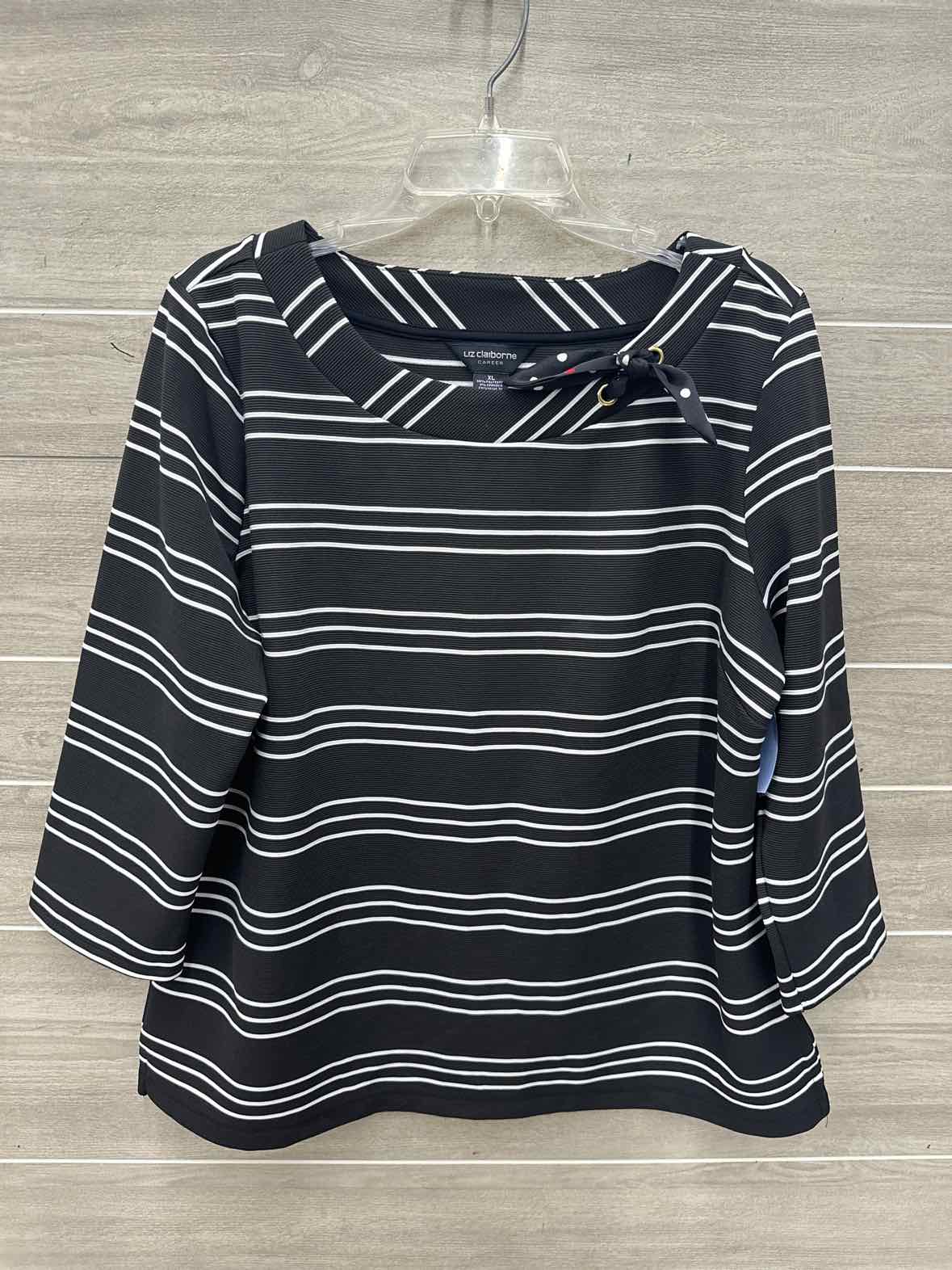 Liz Claiborne Size XL Black Womens Shirt