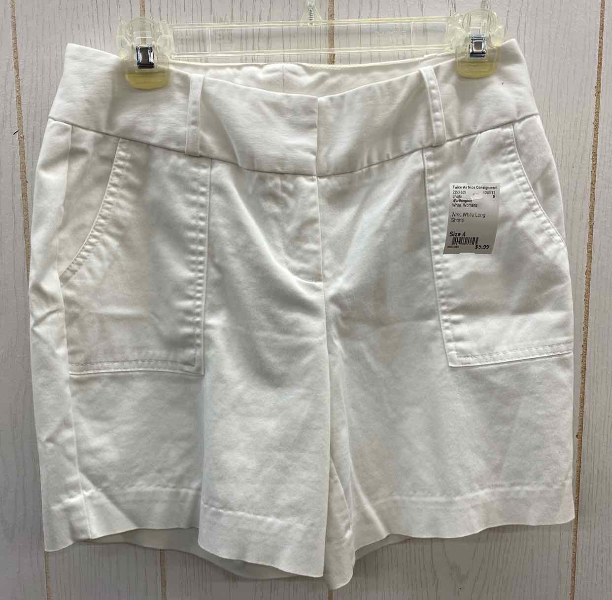 Worthington White Womens Size 4 Shorts