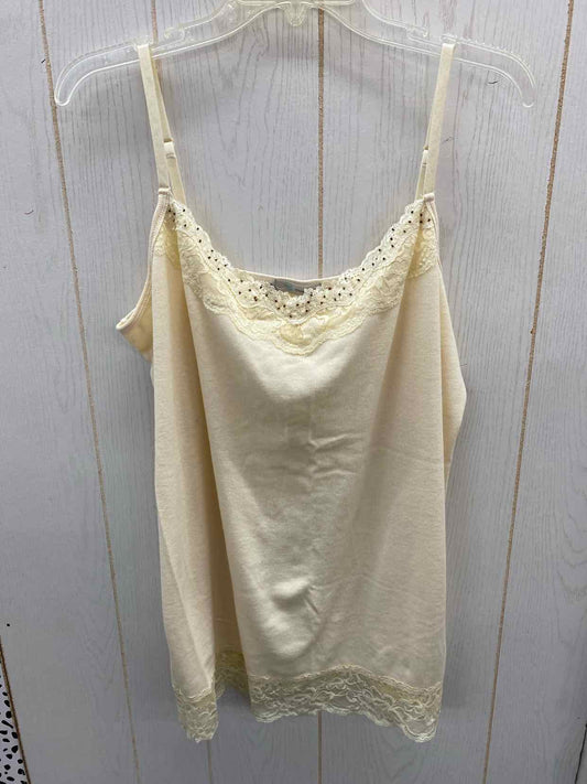 Maurices Cream Womens Size 2X Tank Top