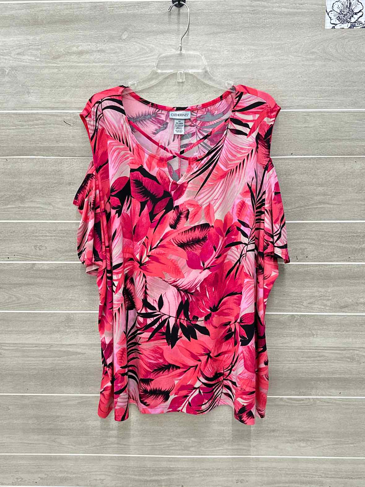 Catherines Pink Womens Women Size 26/28W Shirt