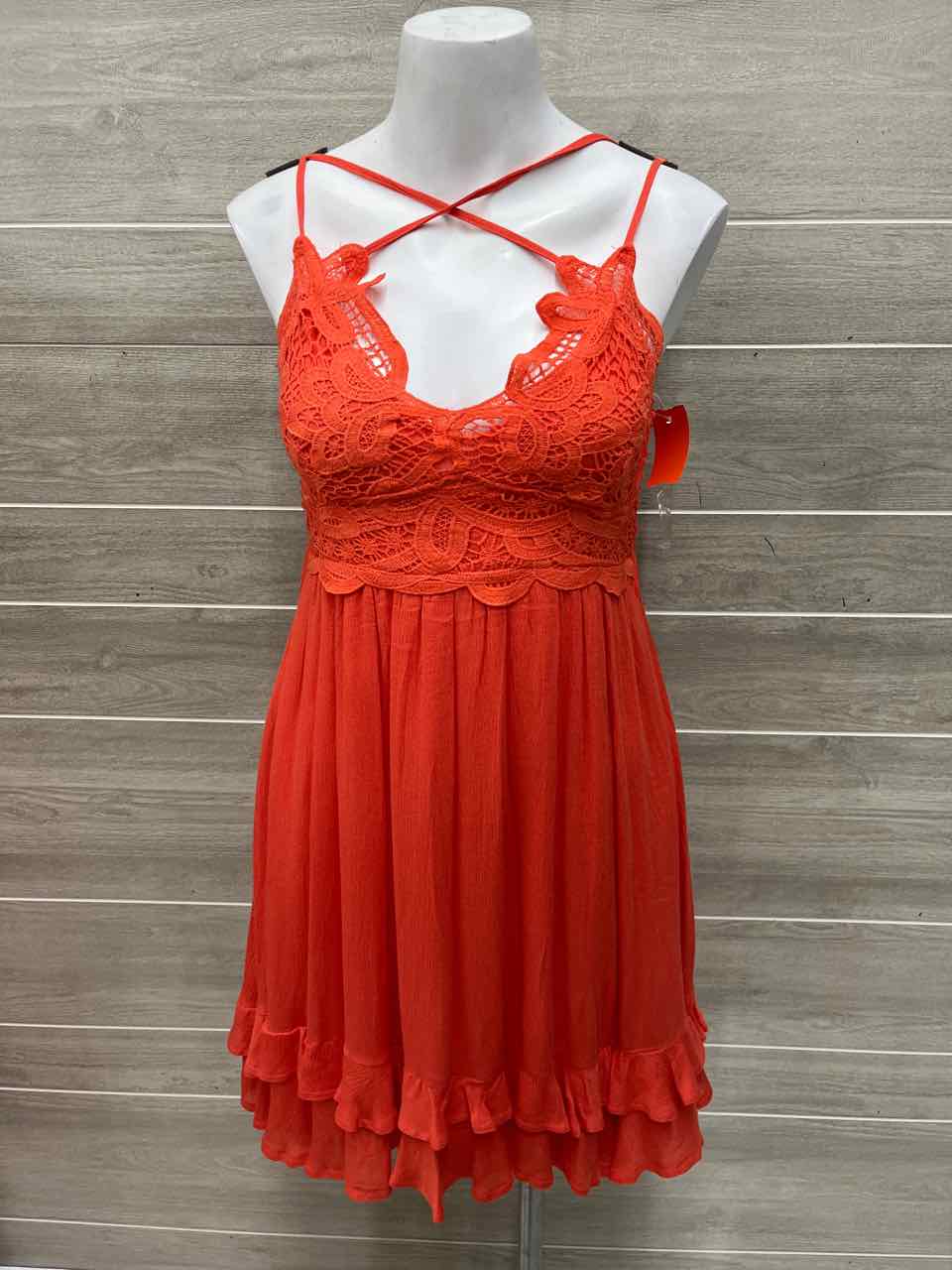 Listicle Size 4/6 Orange Womens Dress