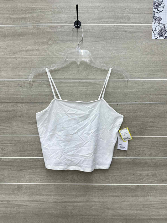 So Size L White Junior Tank Top