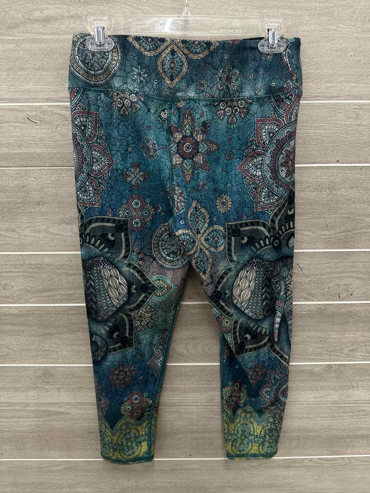Size L Teal Womens Leggings