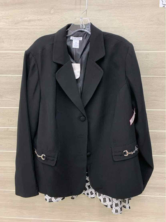 JG Hook Black Womens Size 20W Skirt Set