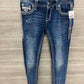 Rock Revival Size 10 Blue Womens Jeans