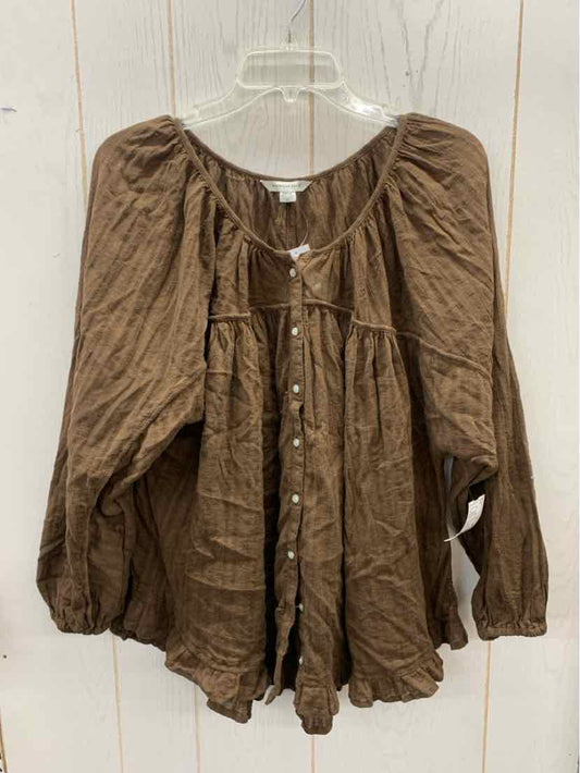 American Eagle Brown Womens Size Small Shirt