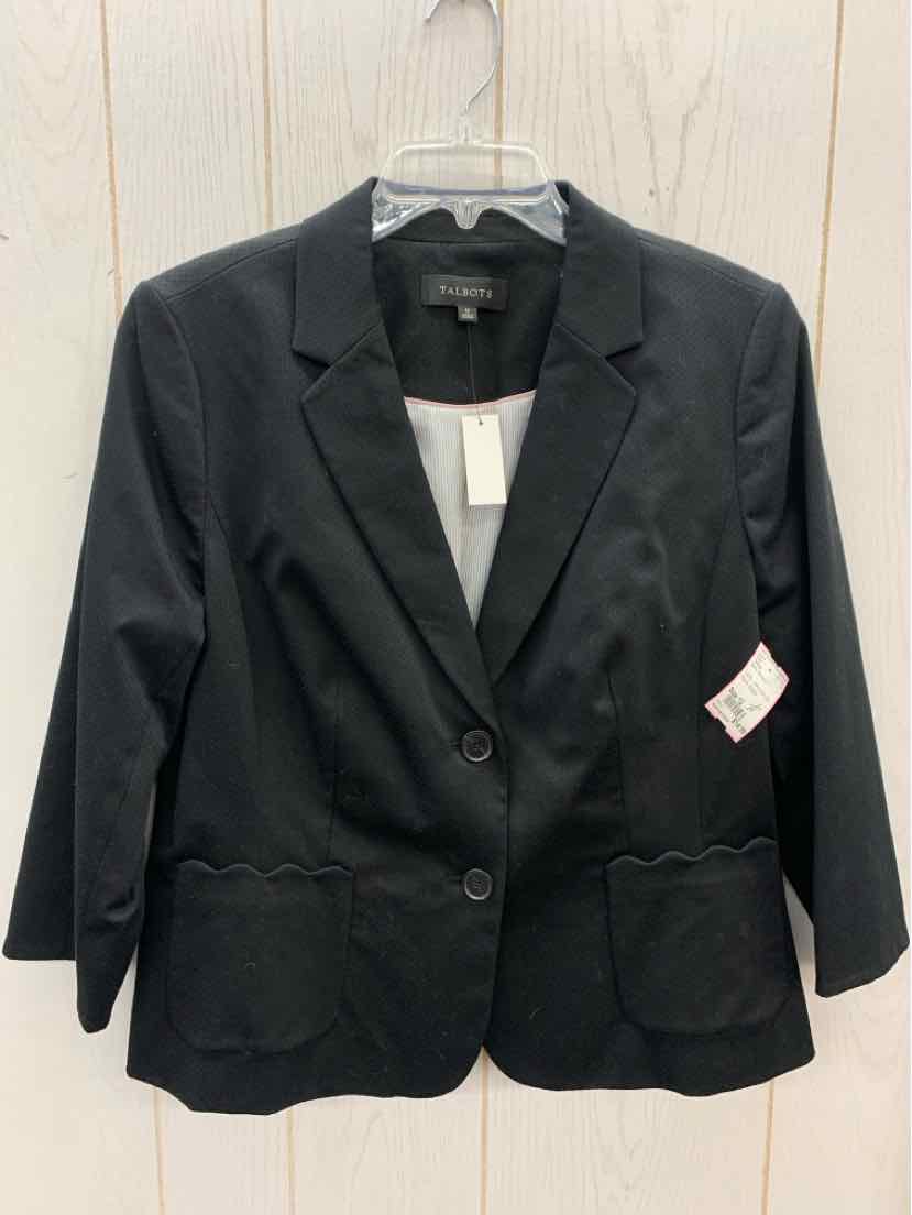 Talbots Black Womens Size 12 Blazer