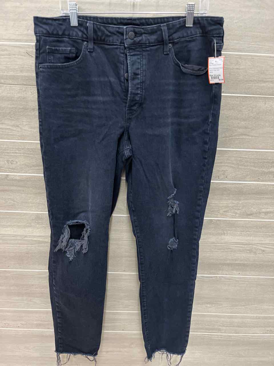 Old Navy Size 14 Long Black Womens Jeans