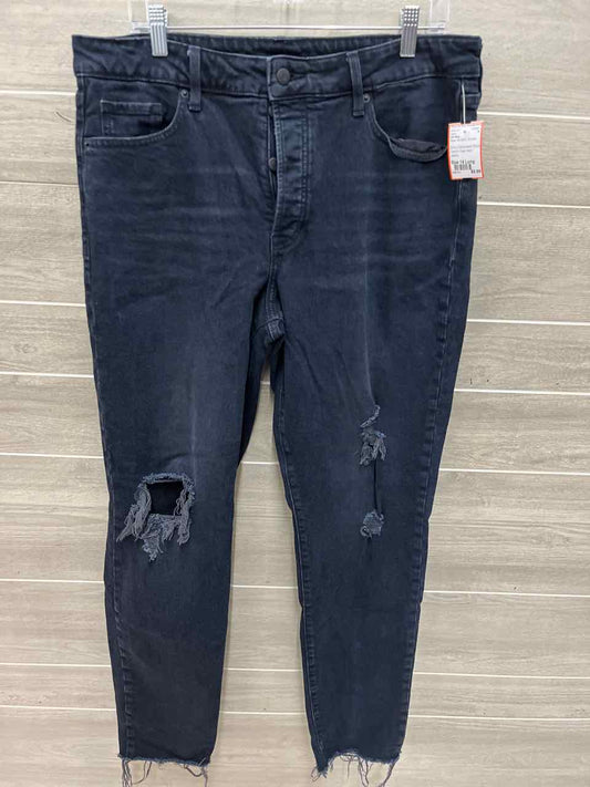 Old Navy Size 14 Long Black Womens Jeans