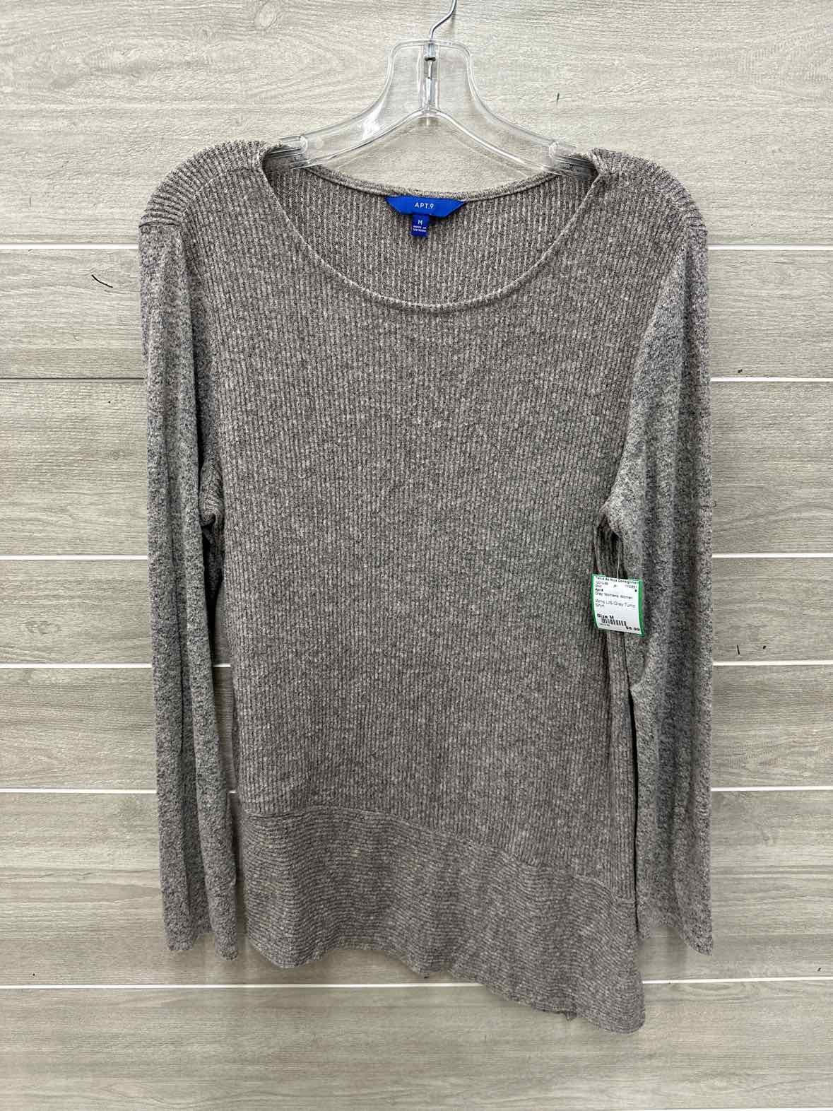 Apt 9 Size M Gray Womens Shirt
