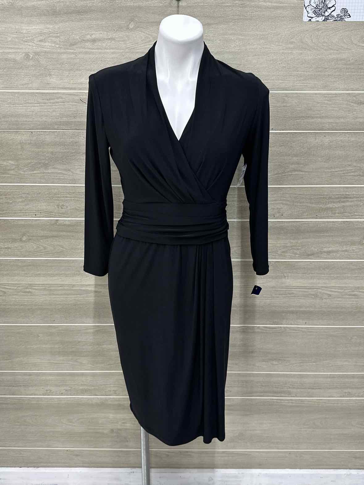 Chaps Size 10 Black Womens Dress
