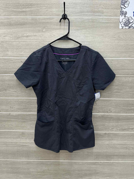 Size S Gray Womens Scrub Top