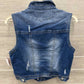 WallFlower Size L Blue Junior Vest