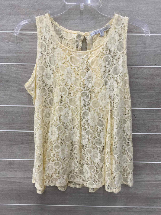 Daisy Fuentes Cream Womens Size M Tank Top