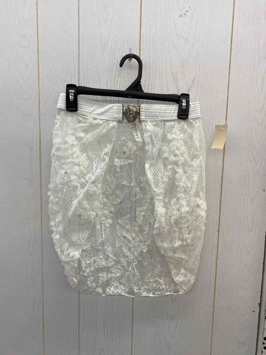 White Junior Size M Skirt