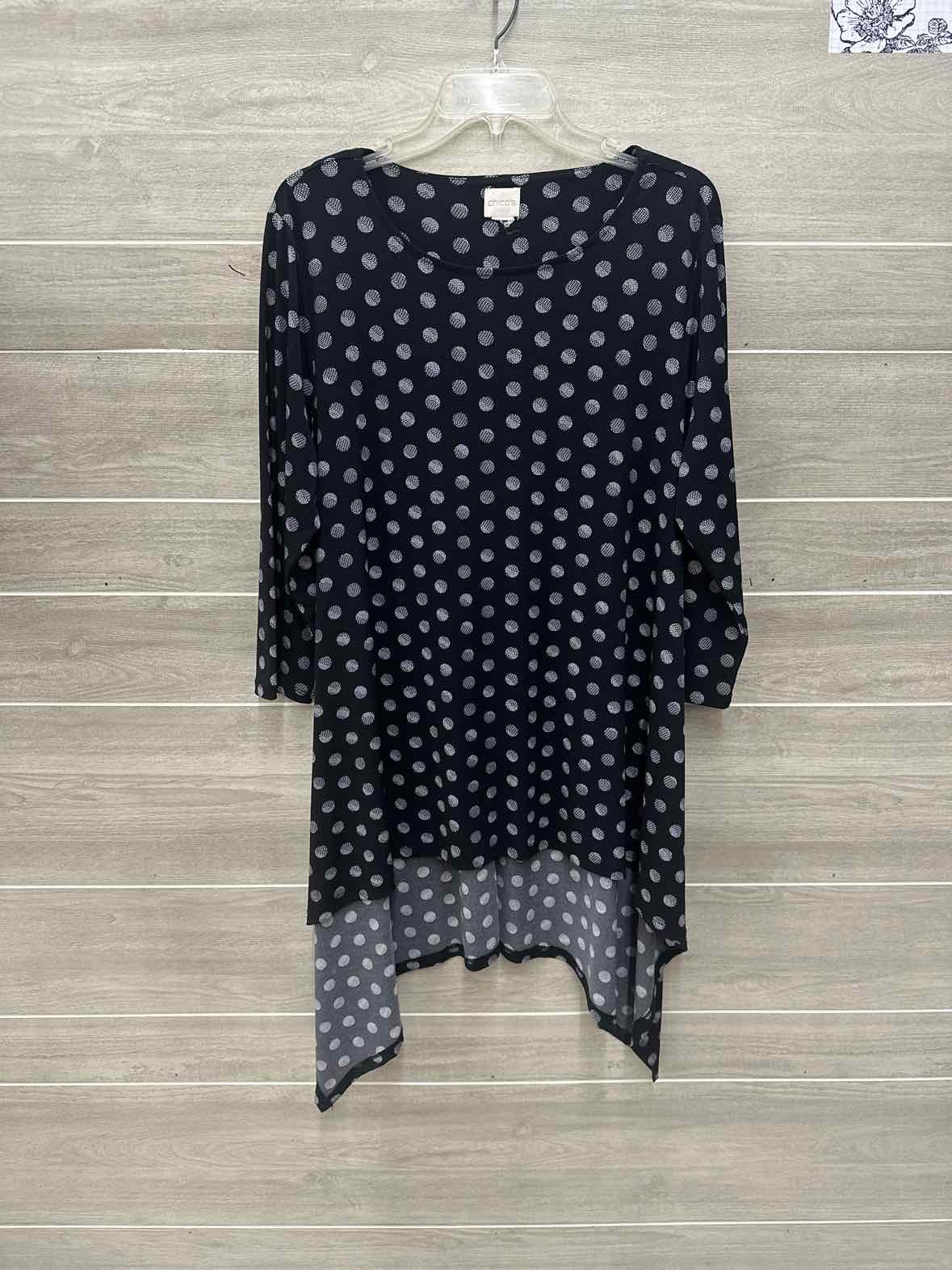 Chico's Black Womens Women Size 16/18 Shirt