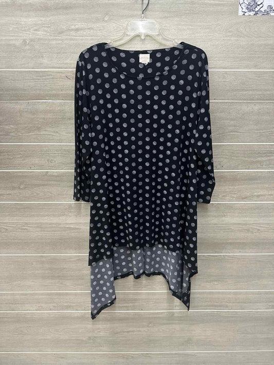 Chico's Black Womens Women Size 16/18 Shirt