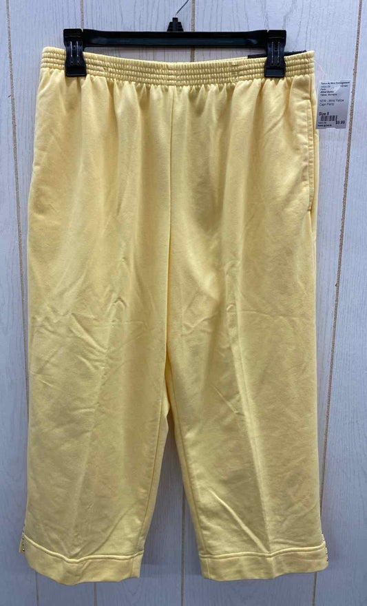 Alfred Dunner Yellow Womens Size 8 Pants