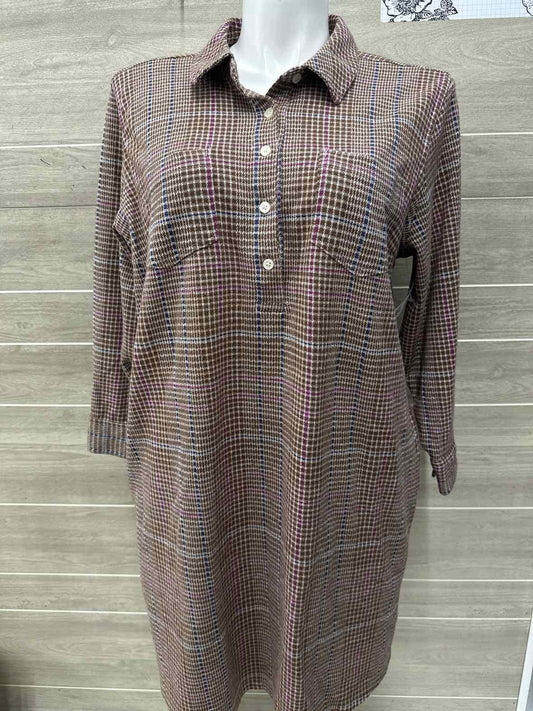 Lands End Size 18W Tan Plus Dress