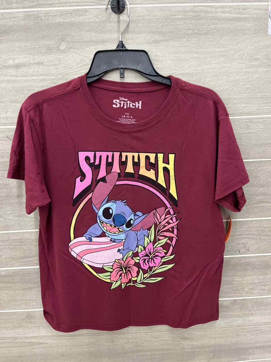 Size L Burgundy Womens Shirt