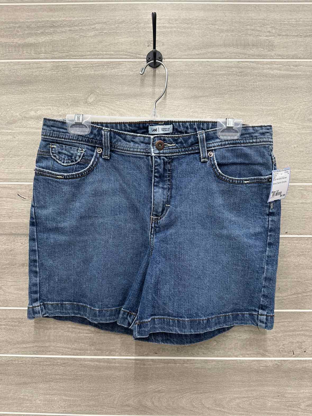Lee Size 12 Blue Womens Shorts