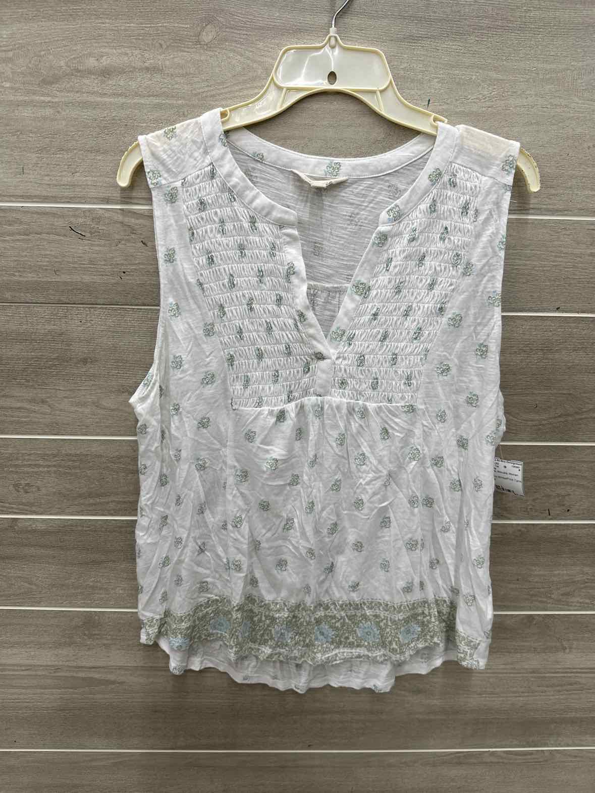 Lucky Size L White Womens Tank Top